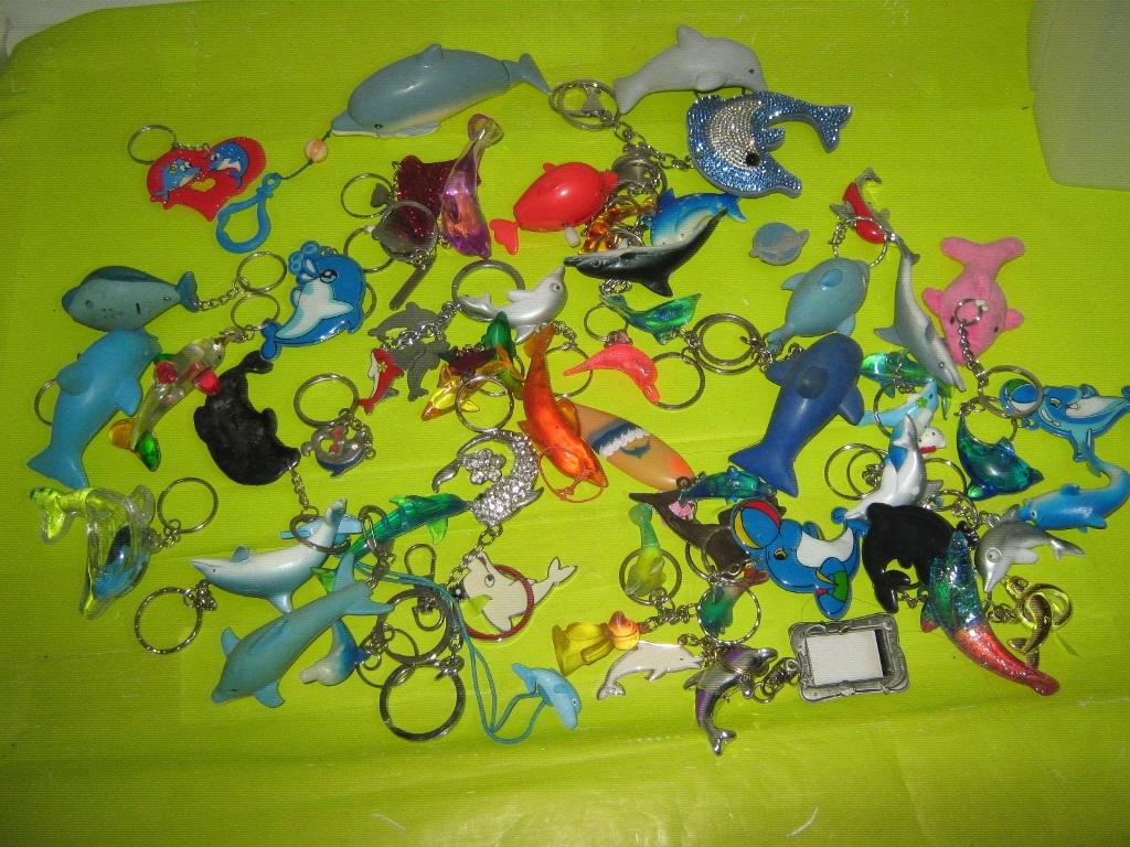 SUPER STUNTPRIJS! PARTIJ DOLFIJNEN SLEUTELHANGERS SAMEN2,50, Verzamelen, Sleutelhangers, Ophalen, Gebruikt, Dier of Natuur