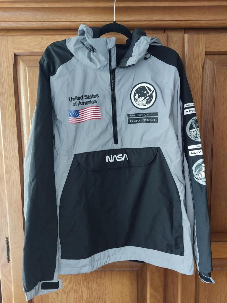 NASA Pull&Bear jas maat L, Kleding | Heren, Ophalen, Maat 52/54 (L), Pull&Bear, Grijs