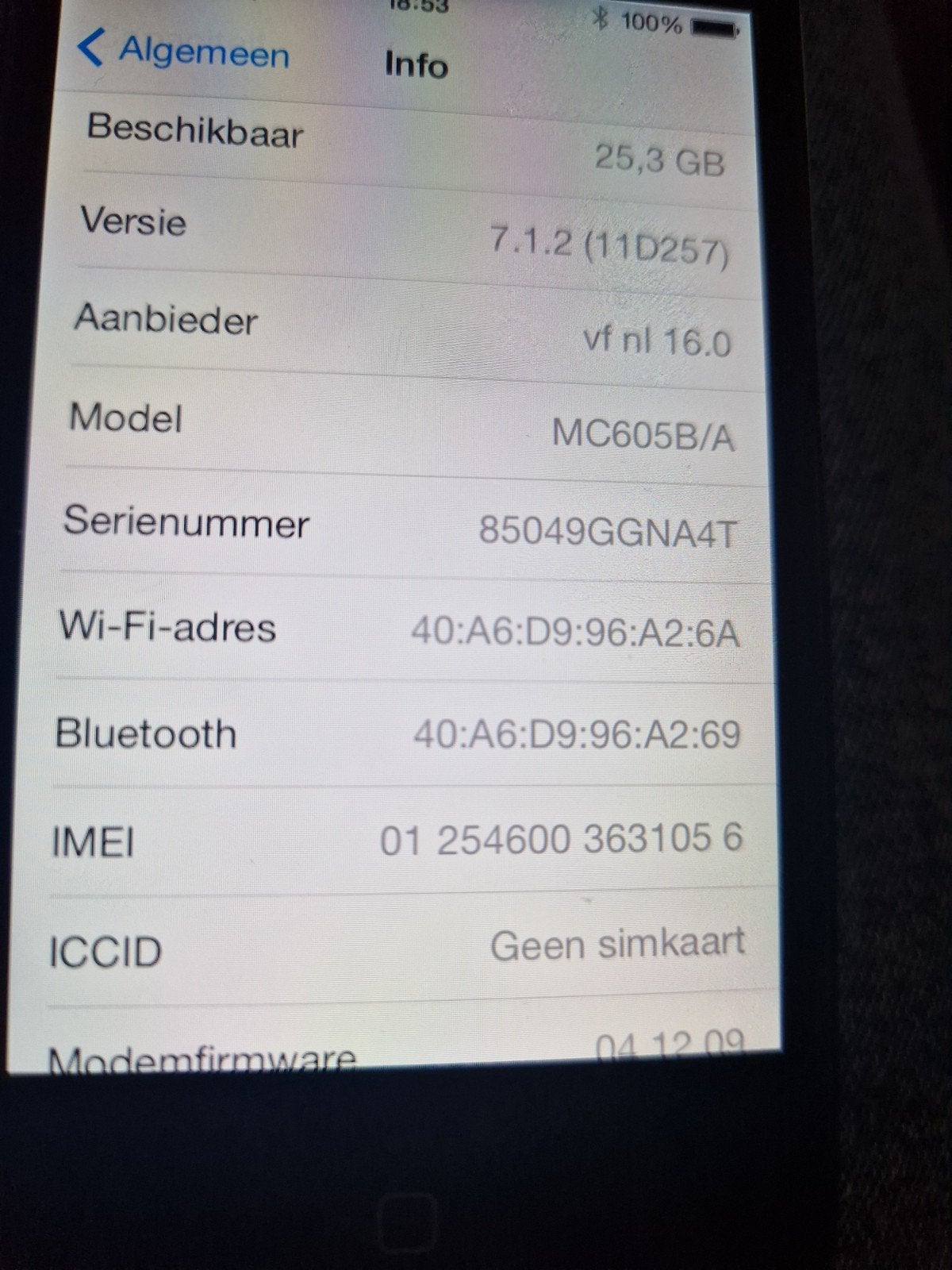 Nette IPhone 4, Telecommunicatie, Mobiele telefoons | Apple iPhone, Gebruikt, Verzenden, Zwart, 32 GB