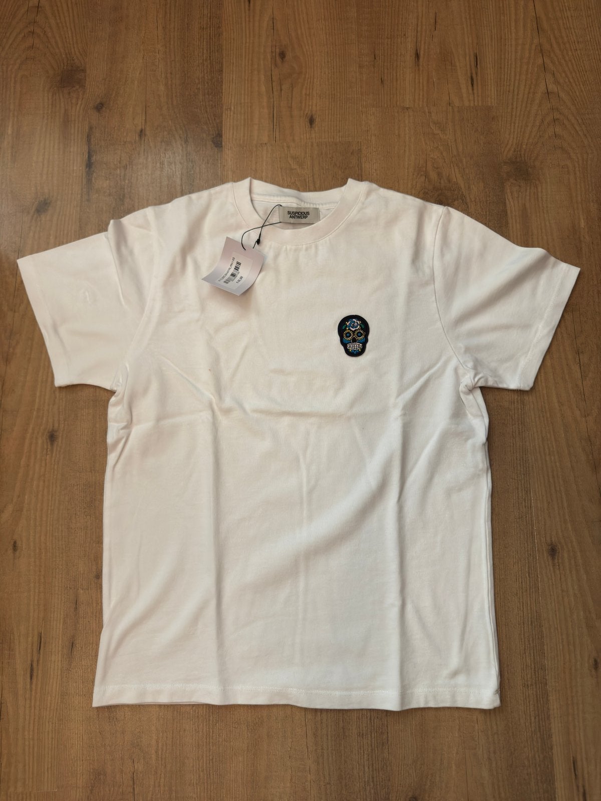 Suspicious Antwerp T-shirt, maat XS, Ophalen of Verzenden, Zo goed als nieuw, Maat 46 (S) of kleiner, Wit