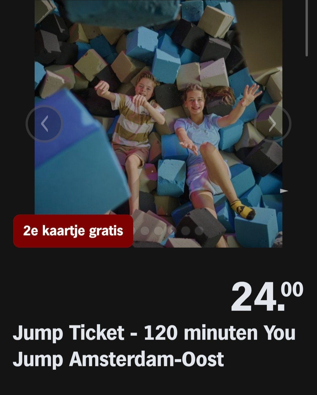 YOU JUMP AMSTERDAM - OOST  2e kaartje gratis (AH ACTIE), Tickets en Kaartjes, Overige soorten