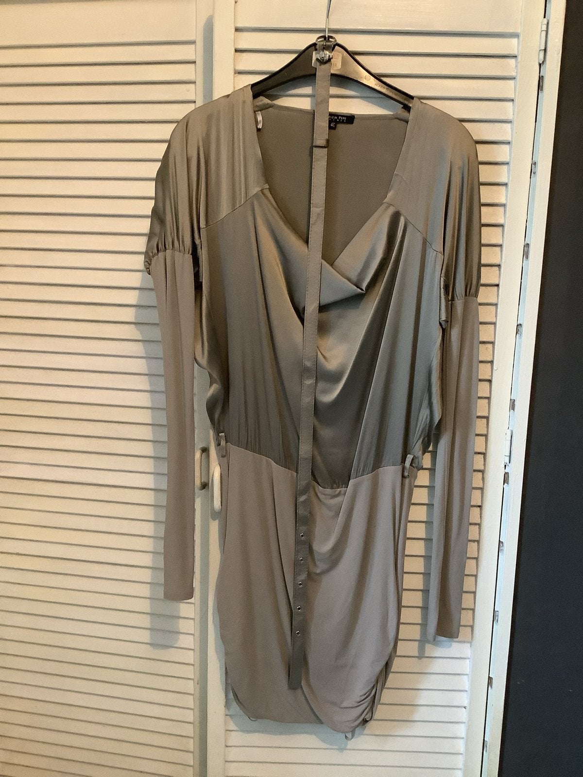 Patrizia Pepe blouse/jurk, Ophalen of Verzenden, Zo goed als nieuw, Maat 36 (S), Grijs