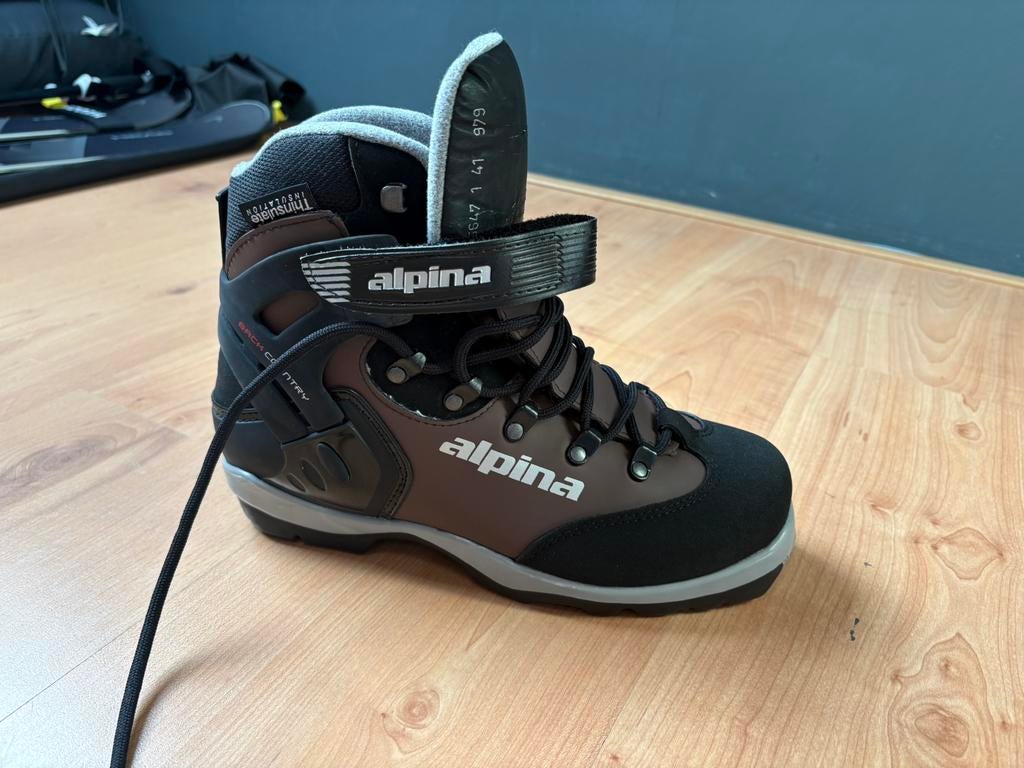 Zandstra Alpina black country combi se Schaatsen - Maat 41, Sport en Fitness, Schaatsen, Ophalen, Klapschaats, Zandstra, Nieuw