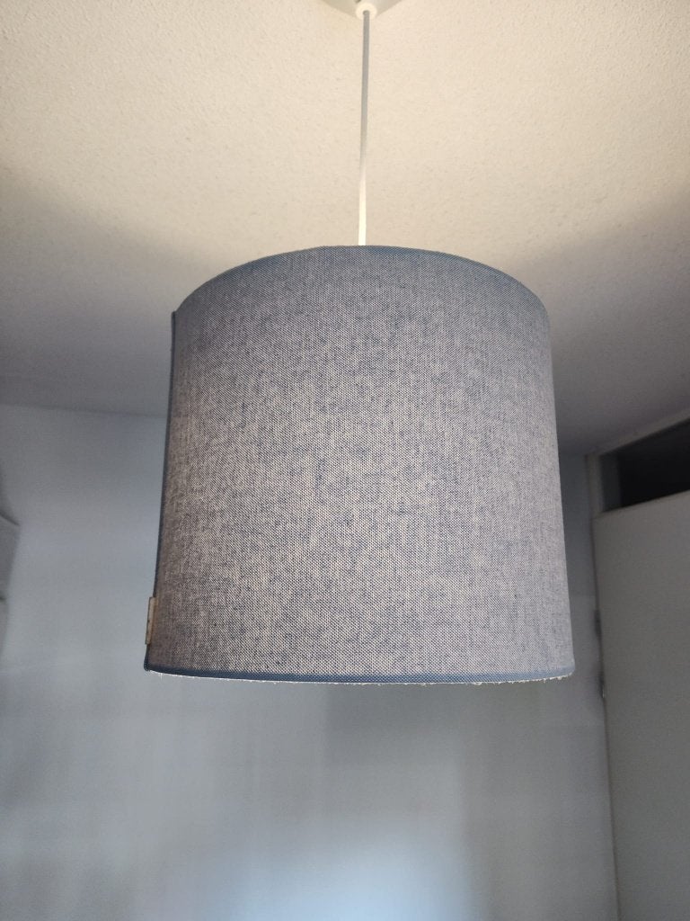 KidsDepot Hanglamp - Lichtgrijs / Blauw-grijs (30xH25 cm), Ophalen, Nieuw, Zacht, E27 (groot)
