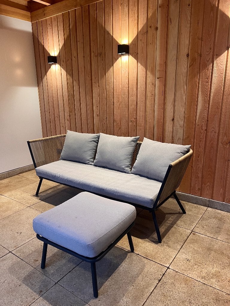 Loungebank tuin, Ophalen, 3 zitplaatsen, Zo goed als nieuw, Loungeset