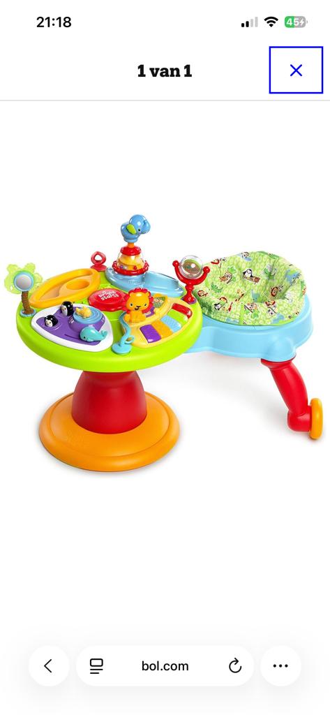 Bright Starts Around We Go Activiteitencentrum, Kinderen en Baby's, Speelgoed | Babyspeelgoed, Ophalen, Zo goed als nieuw, Overige typen