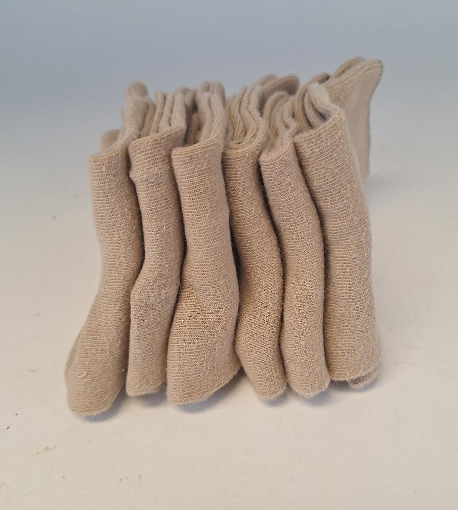 Beige heren sokken, 6-pack, Ophalen of Verzenden, Zo goed als nieuw, Maat 39 t/m 42, Overige kleuren