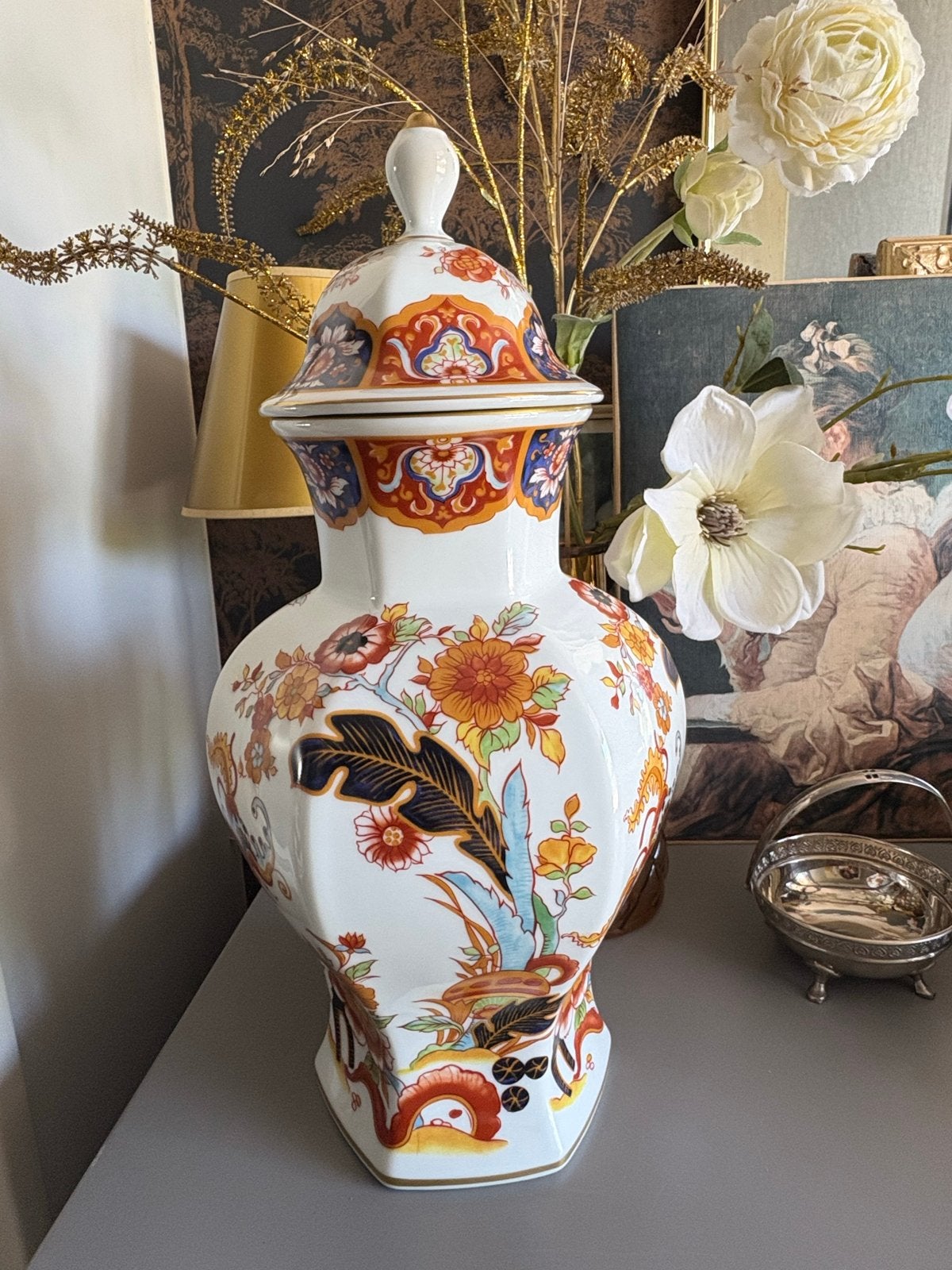 Grote BAREUTHER WALDSASSEN Bavaria Germany vaas met deksel, Antiek en Kunst, Ophalen of Verzenden