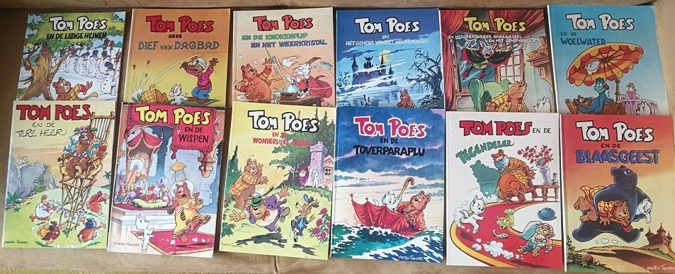 Tom Poes - Marten Toonder 10 stuks, zie titels, Eén stripboek, Ophalen, Zo goed als nieuw