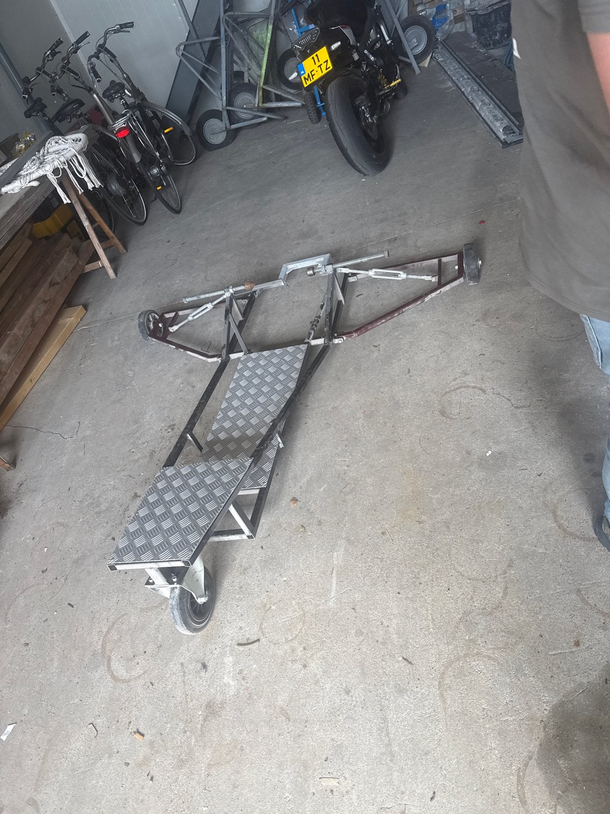 Weelie rek om te oefenen met wheelies, Motoren, Ophalen, Gebruikt