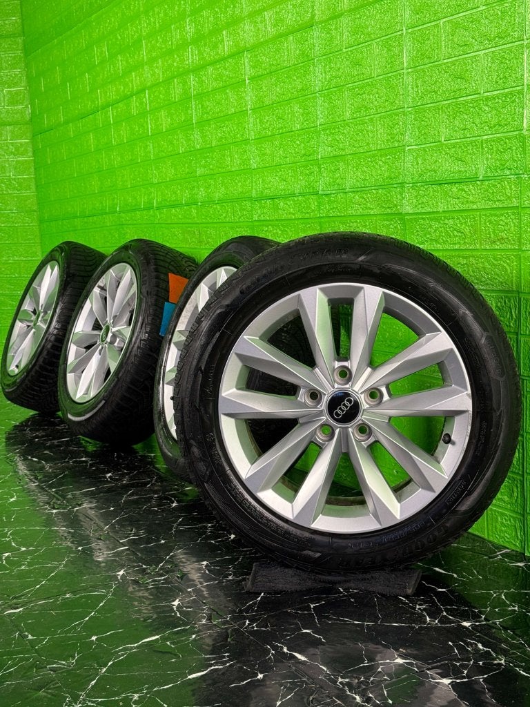 Originele Audi A3 S3 velgen 16" 5x112 winterset 8mm! caddy, Auto-onderdelen, Banden en Velgen, Niet ingevuld, Gebruikt, 16 inch