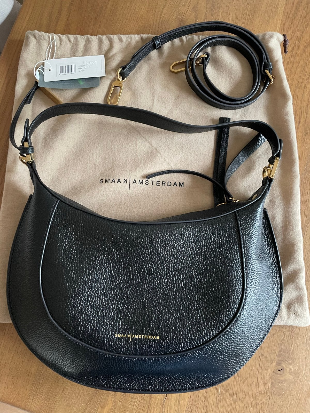 Nieuwe Smaak Amsterdam Tas - Zwart, Ophalen of Verzenden, Nieuw, Zwart, Schoudertasje
