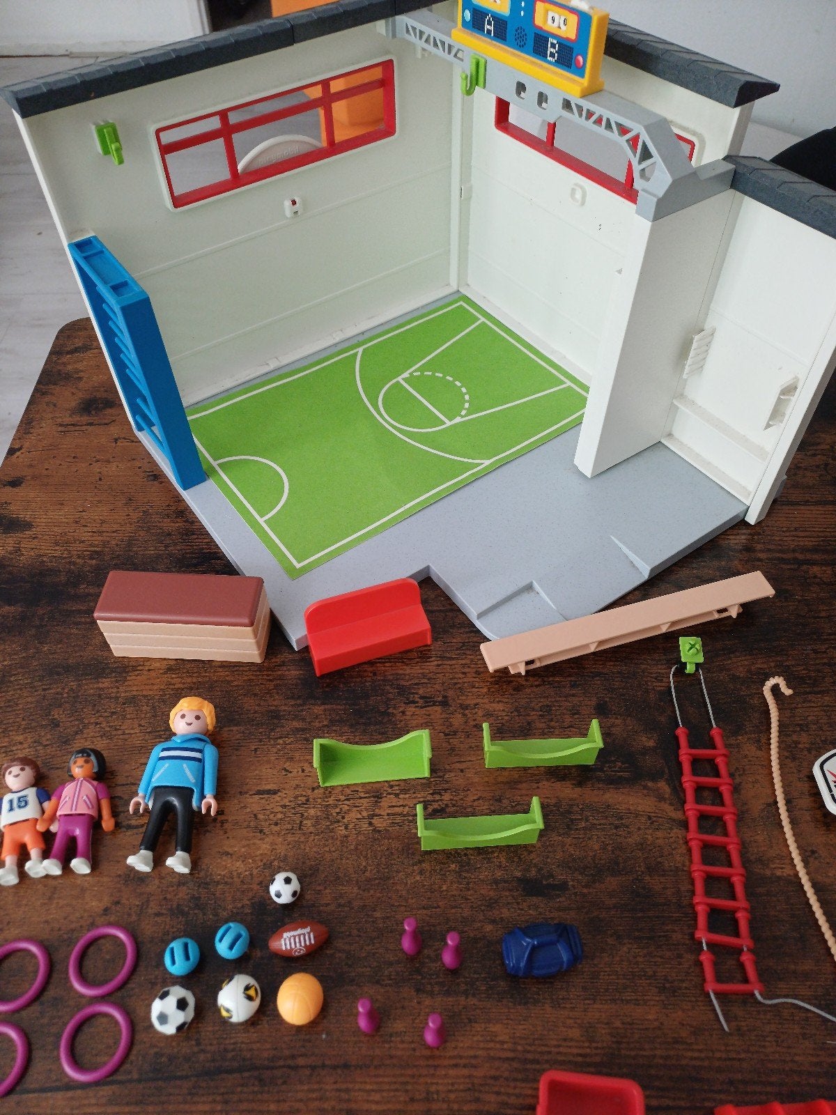 Playmobil set sportlokaal 9454, Gebouw, Complete set, Ophalen of Verzenden, Zo goed als nieuw
