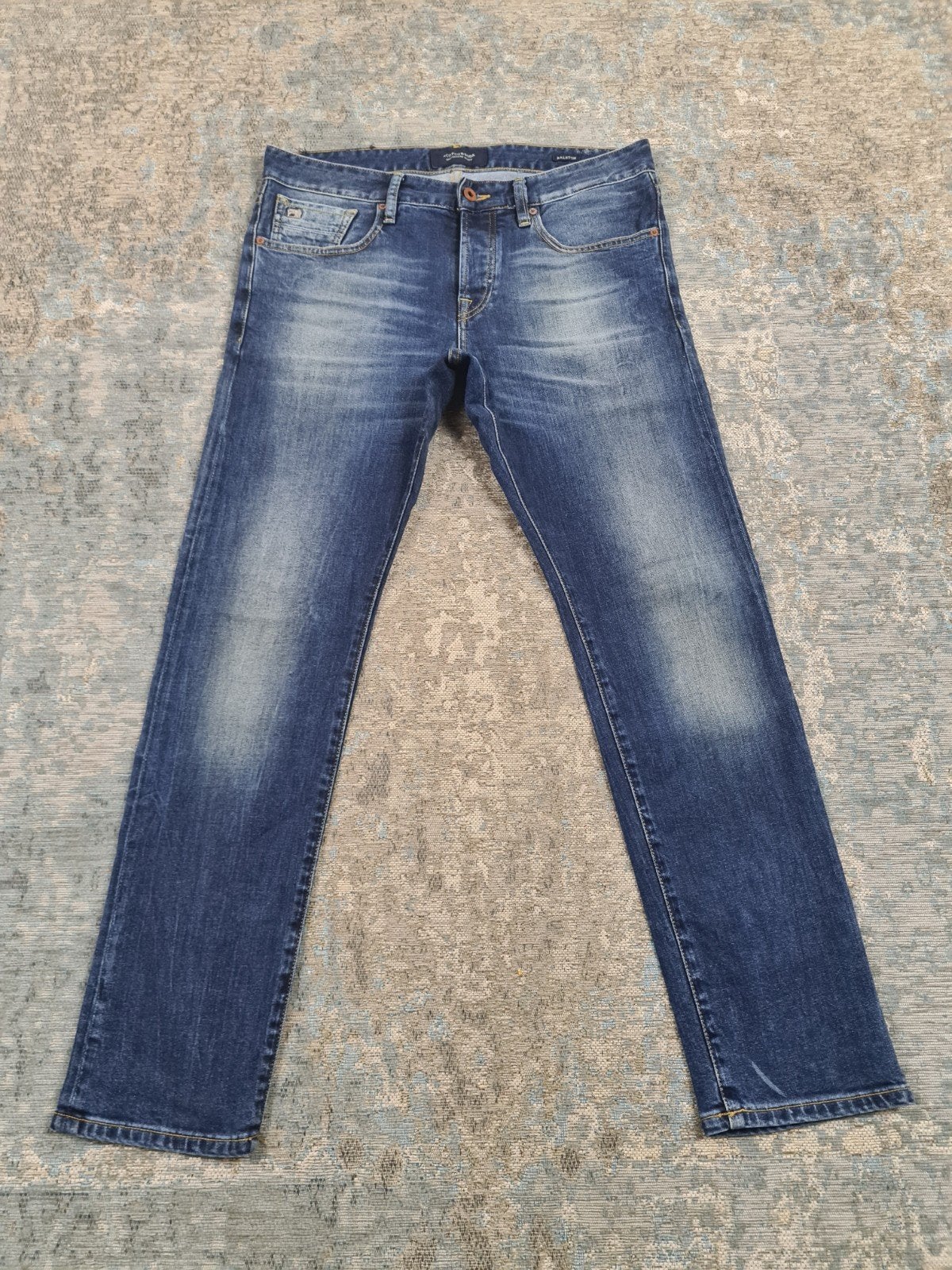 Scotch and Soda RALSTON W32 L30 Slim STRETCH Bronno3230 Blue, Blauw, https://scotch-soda.eu/pages/contact, W32 (confectie 46) of kleiner