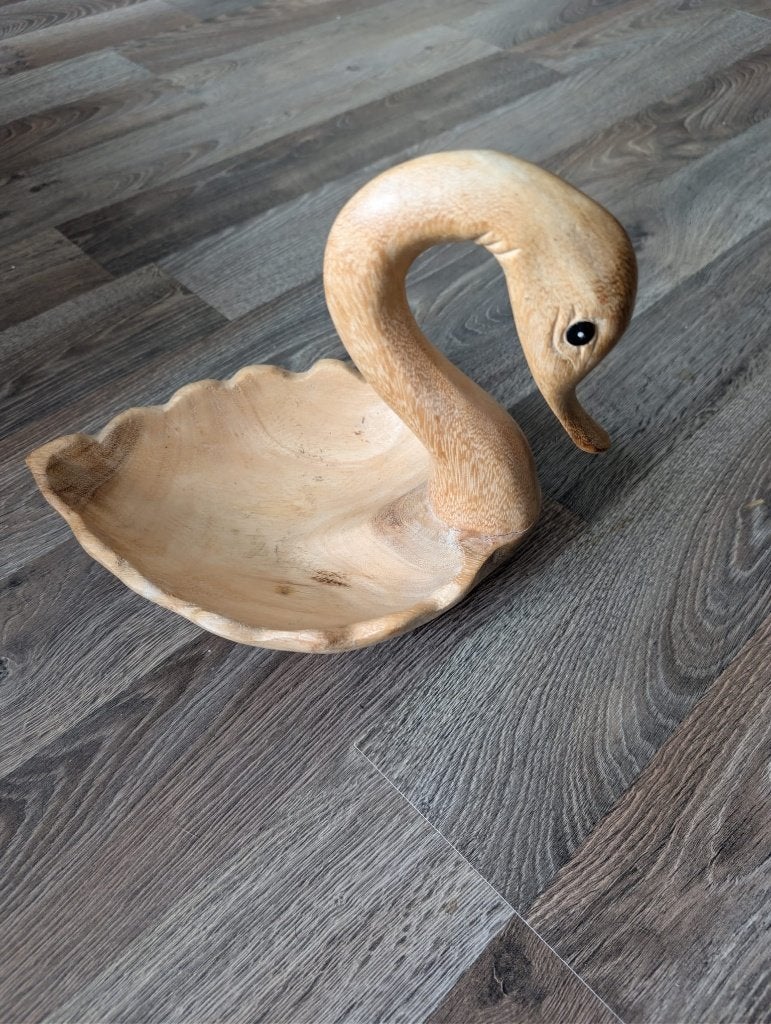 Houten zwanenkom., Antiek en Kunst, Ophalen of Verzenden