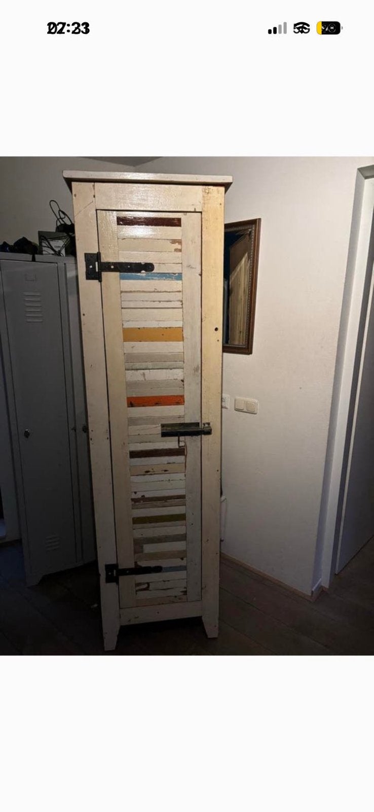 Sloophouten kast 200x55x51 hxbxd lijkt op piet hein eek, Ophalen, Zo goed als nieuw