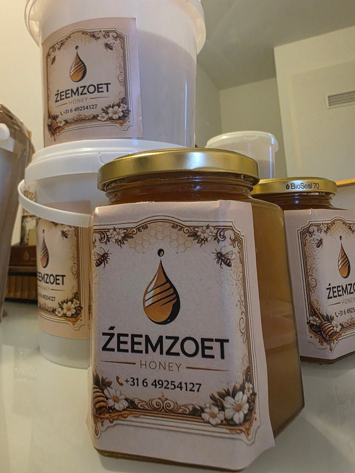 heide en bloemenhoning te koop, Ophalen