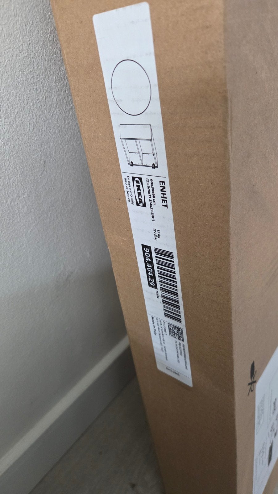 Ikea Enhet bovenkast wit 60x30x60 cm - Nieuw in doos, Huis en Inrichting, Ophalen, Nieuw