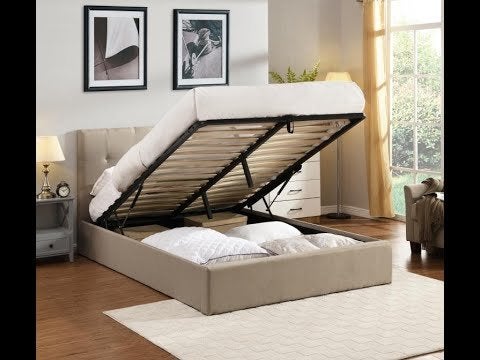 Cairo opbergbed 2-persoons - Zand, Huis en Inrichting, Niet ingevuld, Niet ingevuld, Niet ingevuld