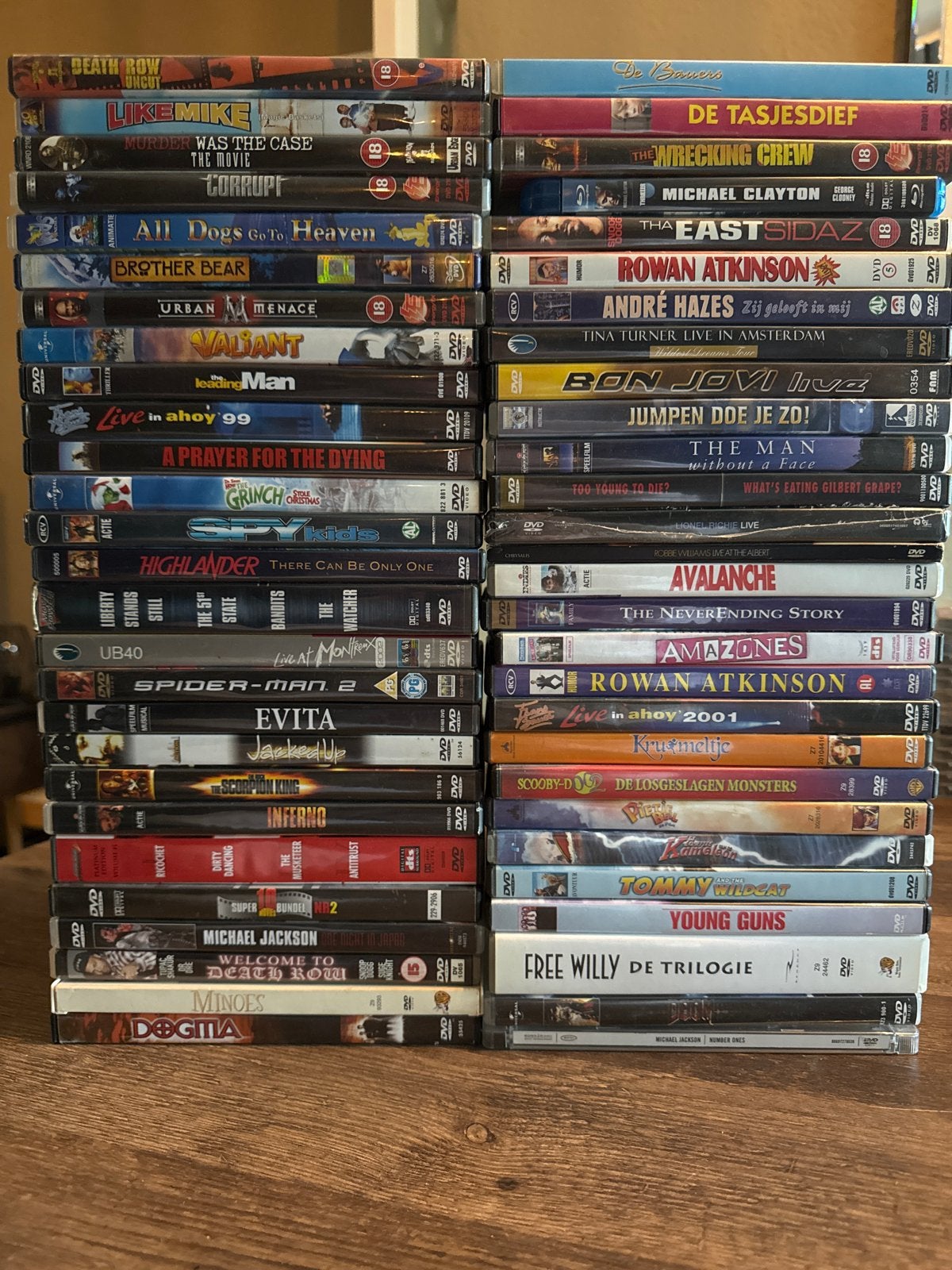 Grote collectie diverse DVD's - Films en series, Vanaf 16 jaar, Nederlands, Ophalen of Verzenden, Inclusief doosje