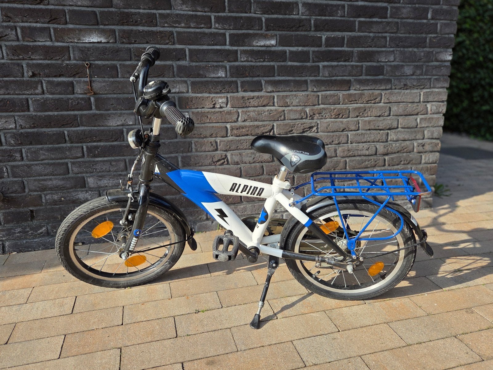 Alpina kinderfiets 16 inch - Zo goed als nieuw, Ophalen, 16 tot 20 inch, Velgrem, Alpina