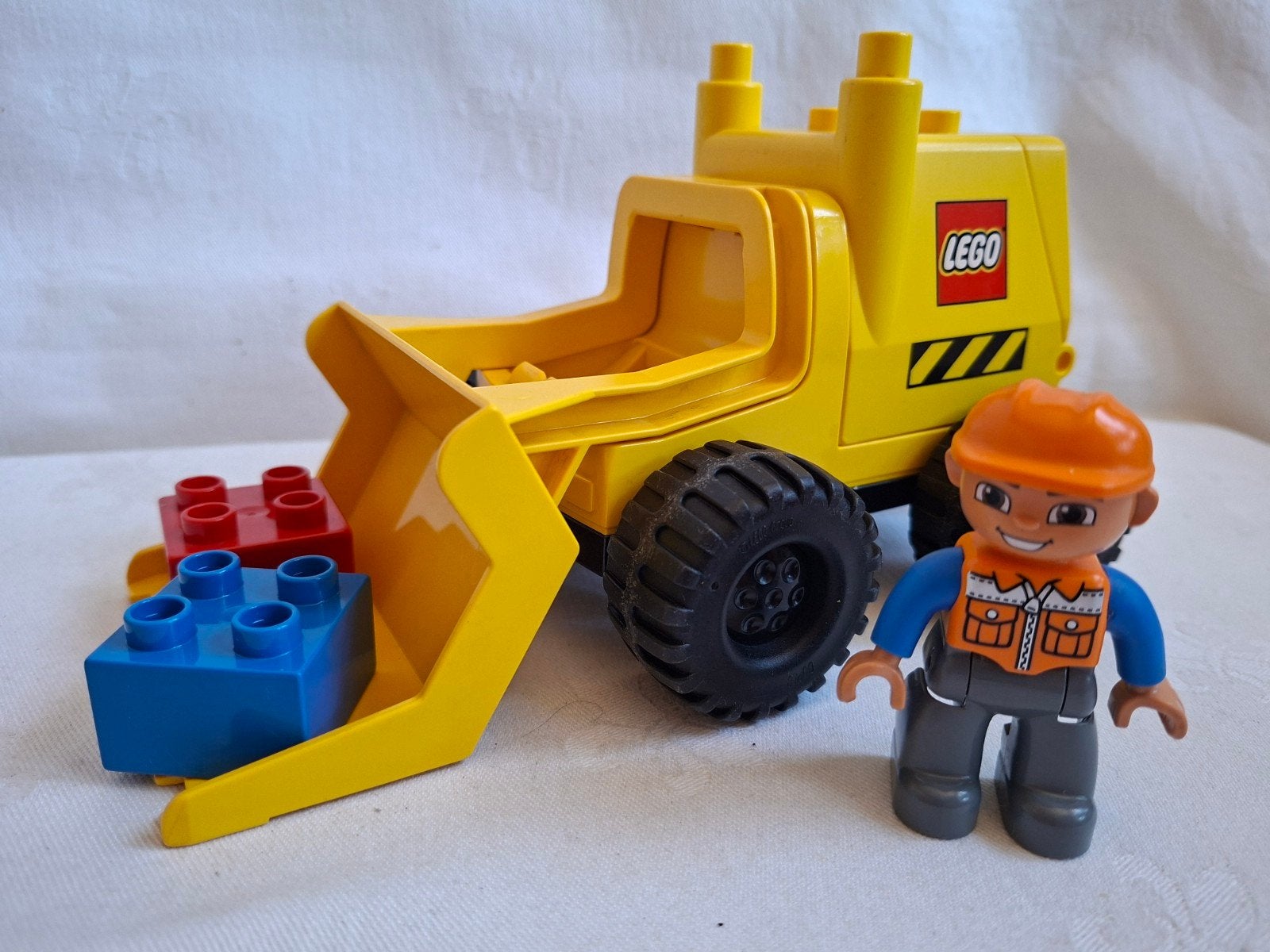 Duplo Big Wheels Digger Graafmachine, Ophalen of Verzenden, Zo goed als nieuw, Duplo