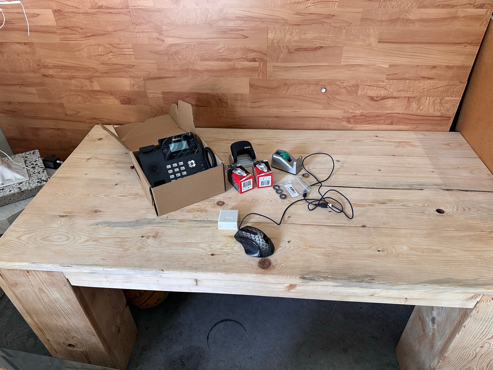 Steigerhouten Buro - Robuust en Stijlvol, Huis en Inrichting, Gebruikt, Hout, Bruin, Ophalen of Verzenden