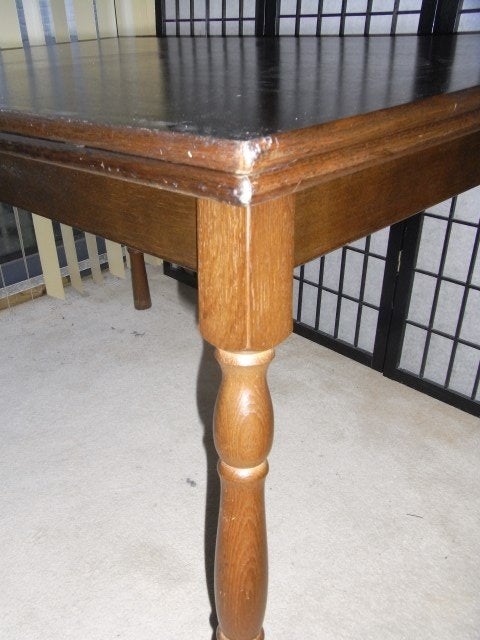Middel eiken uittrektafel (Wome00175)  - afm. 120x80x75 cm., Huis en Inrichting, Ophalen, Gebruikt, Eikenhout, 200 cm of meer