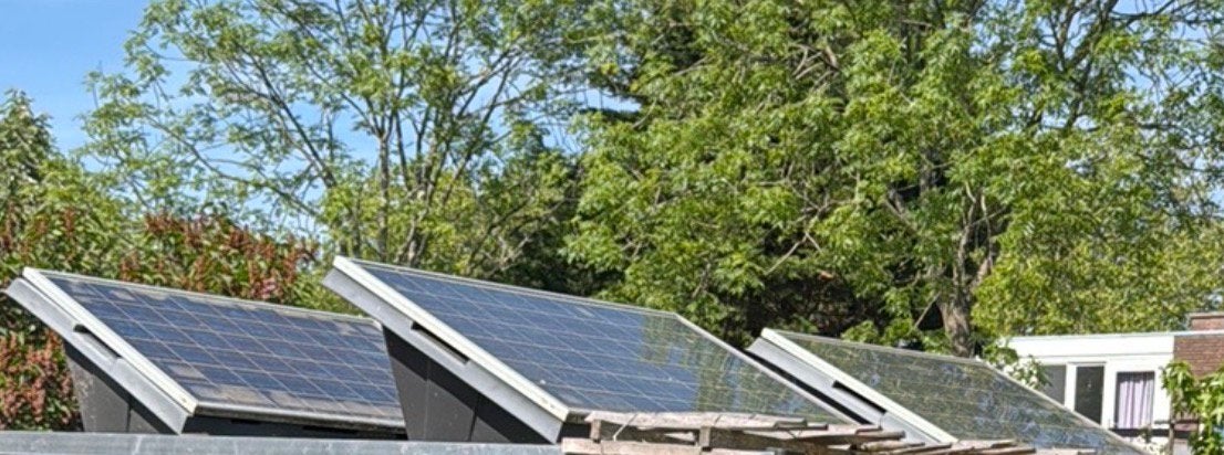 Mastervolt Soladin 120/54 + zonnepanelen ( 4x, Ophalen, Gebruikt
