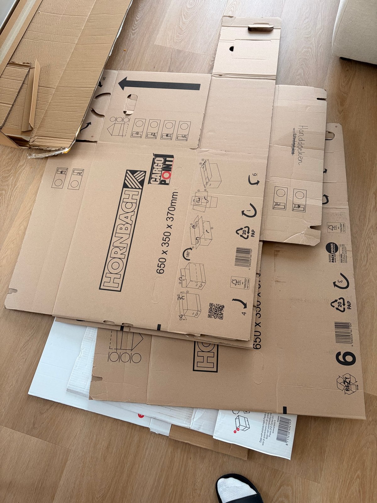 Verhuisdozen (8 stuks) Hornbach & Praxis, Ophalen, 50 tot 75 cm, Minder dan 40 cm, 35 tot 50 cm