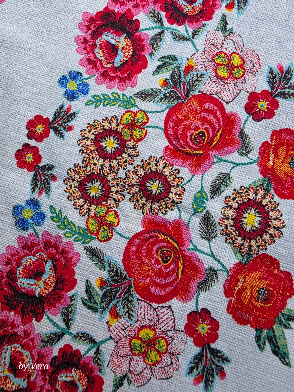 vintage tafelkleed bloemen schoon vlekkeloos 1,70x 1,40, Ophalen of Verzenden, Zo goed als nieuw, Rechthoek