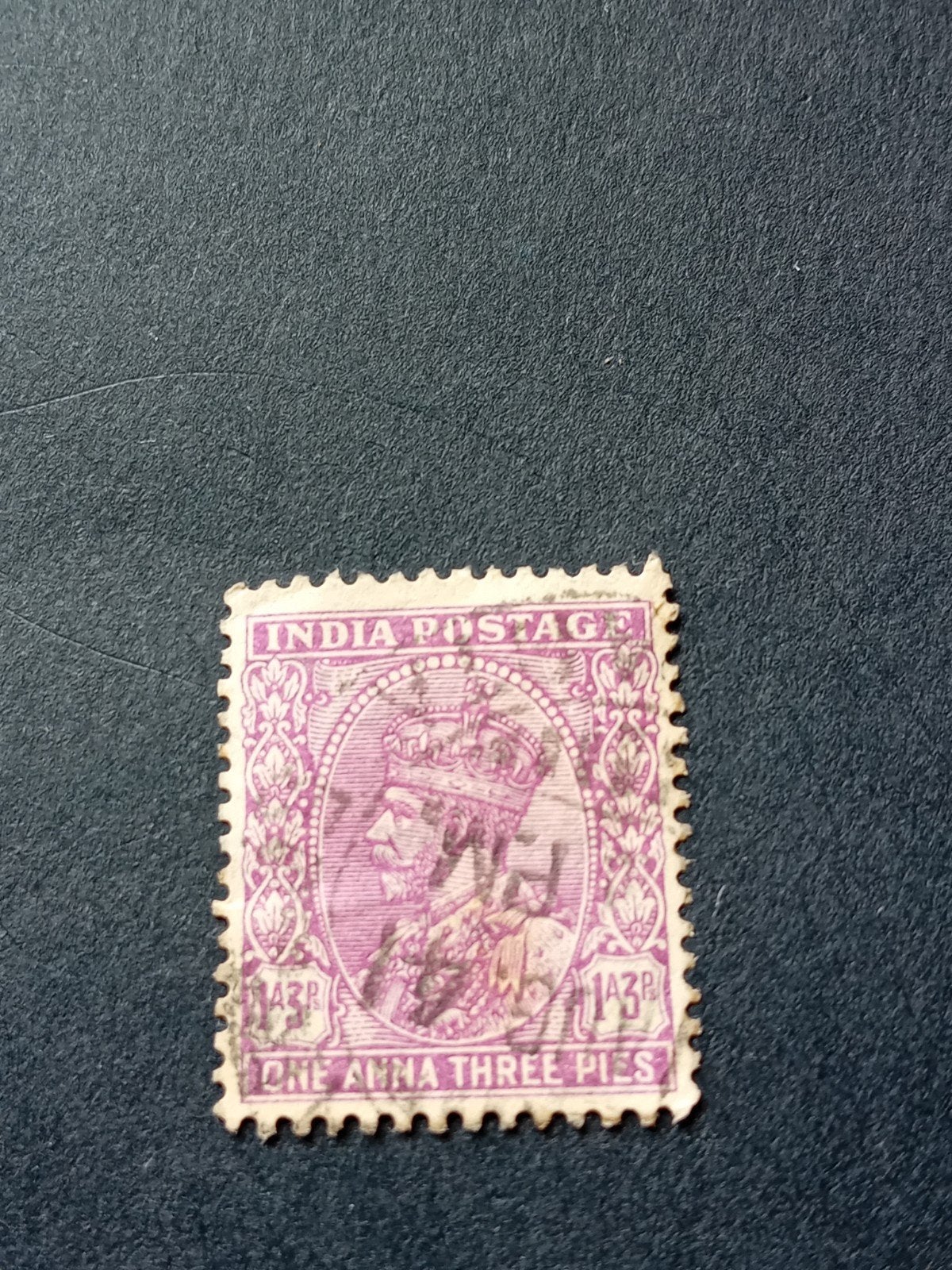 Vintage Indiase postzegel - Koning George V (1911-1936), Ophalen of Verzenden, Zuid-Azië