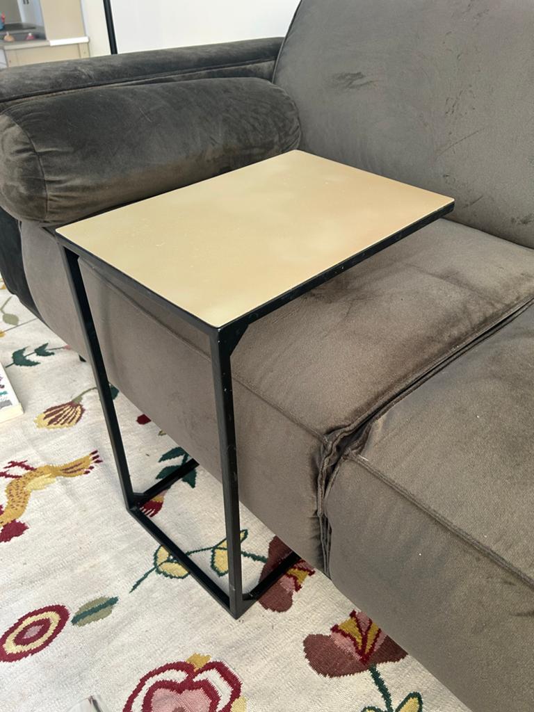 Gouden bijzettafel Sissyboy, Minder dan 55 cm, Gebruikt, Metaal of Aluminium, Rechthoekig
