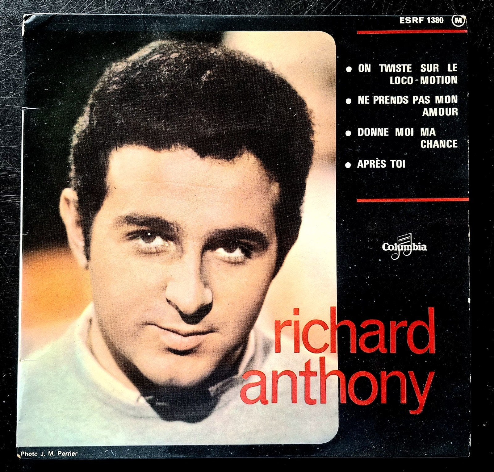 7"-EP/SINGLE  RICHARD ANTHONY -On Twiste Sur Le Locomotion, EP, Ophalen of Verzenden, Gebruikt, EP