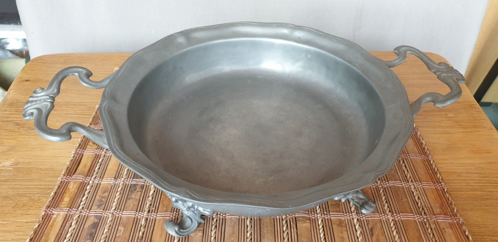 echt tinnen schaal.  Diameter 29 cm, Antiek en Kunst, Ophalen of Verzenden