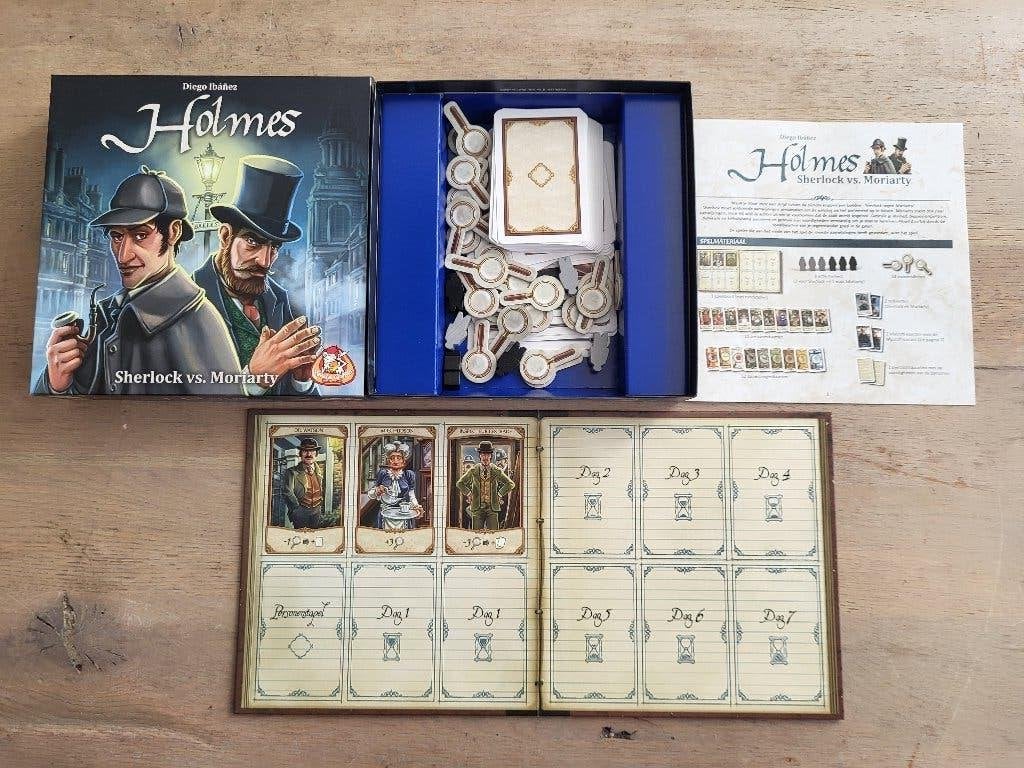 Holmes: Sherlock vs. Moriarty Bordspel - Detective Spel, Een of twee spelers, Ophalen of Verzenden, Zo goed als nieuw, Diego Ibáñez