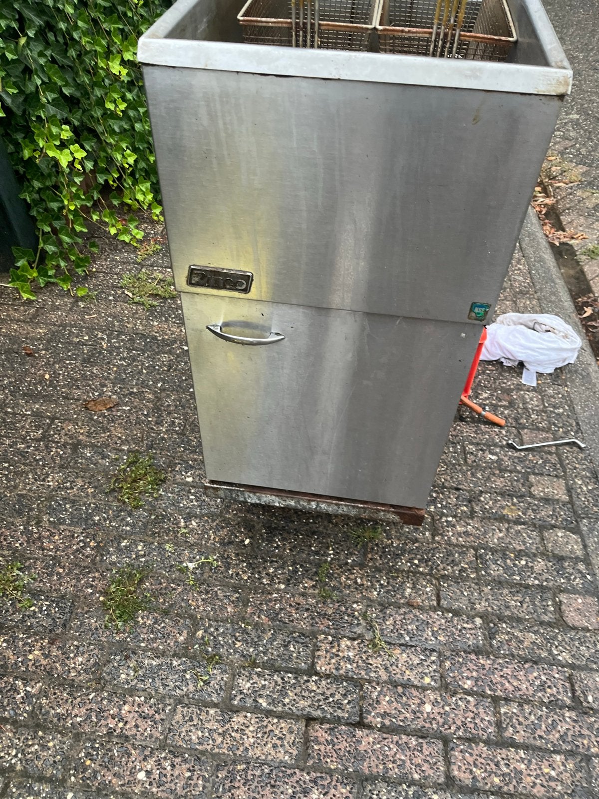 Professionele Pitco friteuse - Gebruikt, 4 liter of meer, Ophalen, Gebruikt, Duo-friteuse