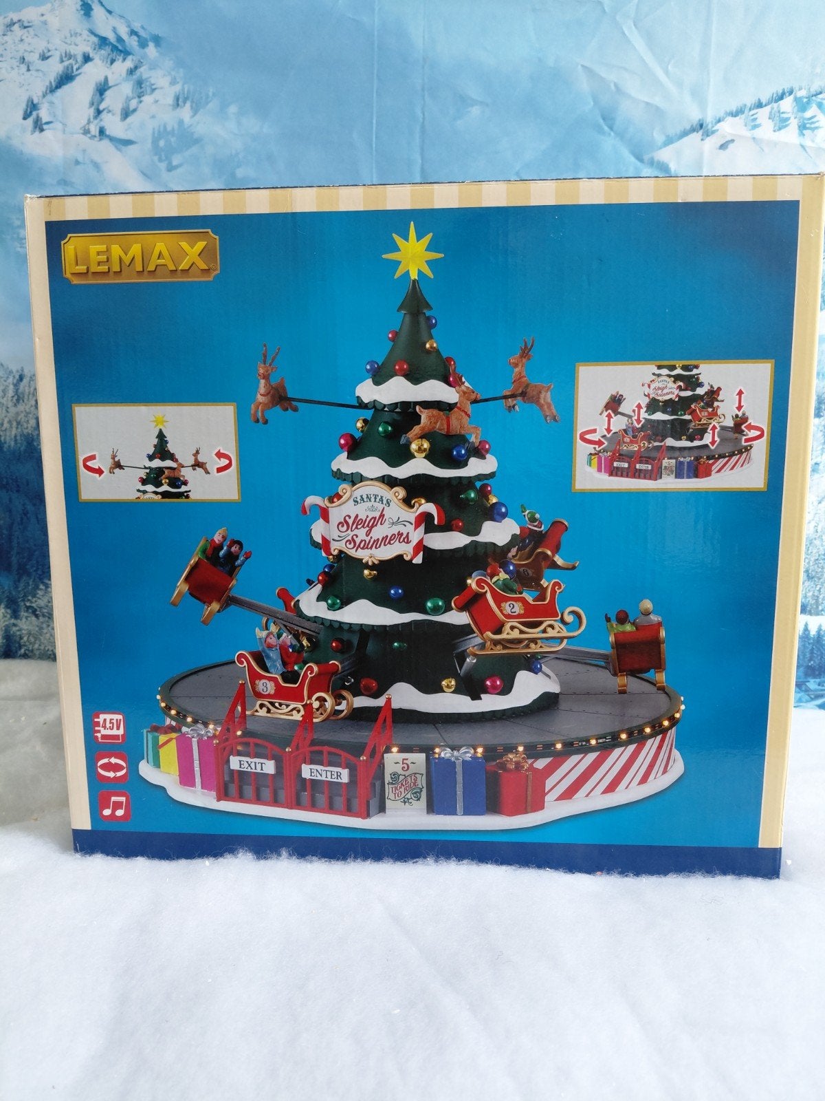 Lemax Santa's Sleigh Spinners, Diversen, Ophalen of Verzenden, Zo goed als nieuw