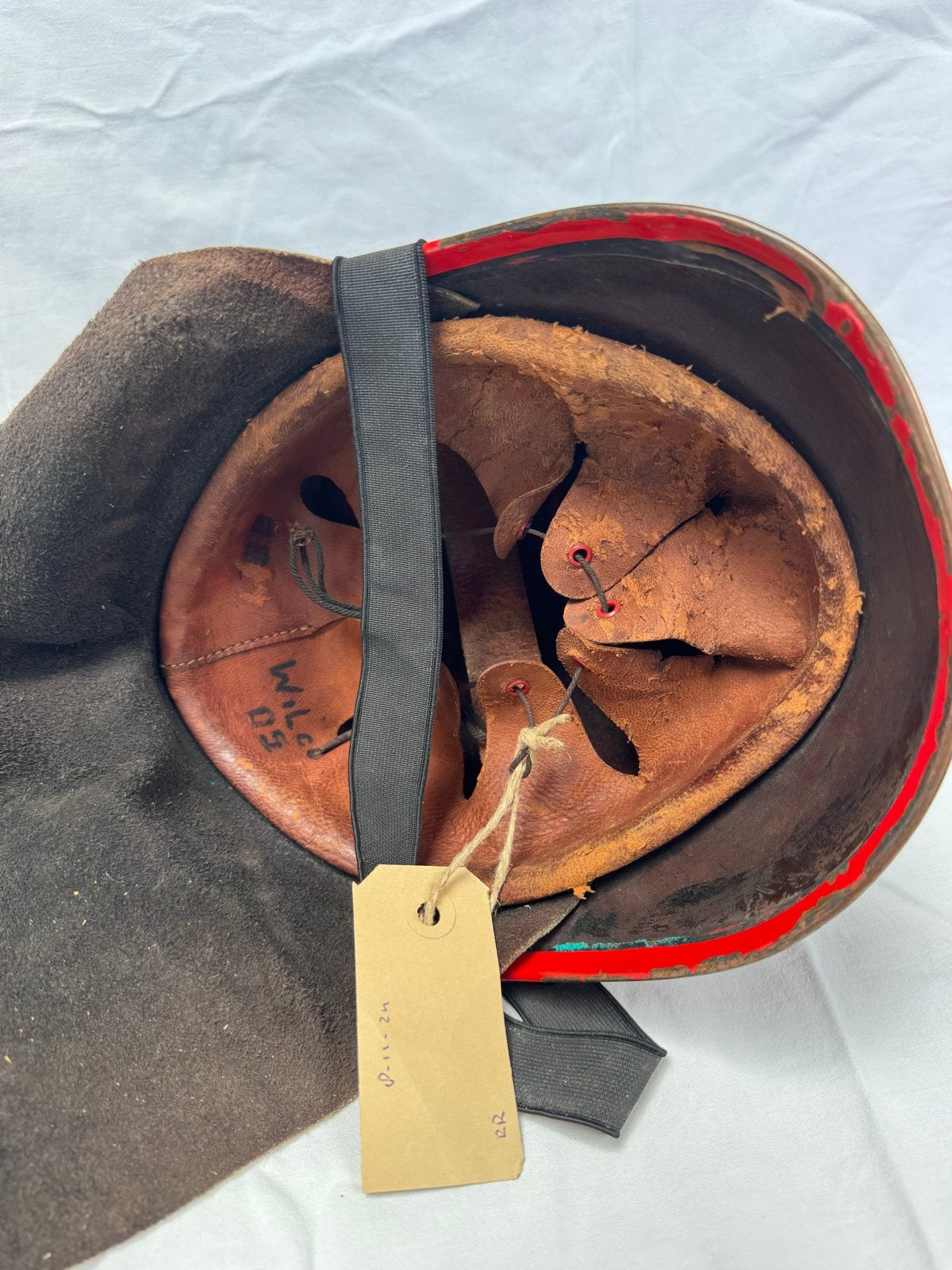 Zeldzame WO1/WO2 helm - Uniek militair verzamelobject, Ophalen of Verzenden, Landmacht, Overige gebieden, Helm of Baret