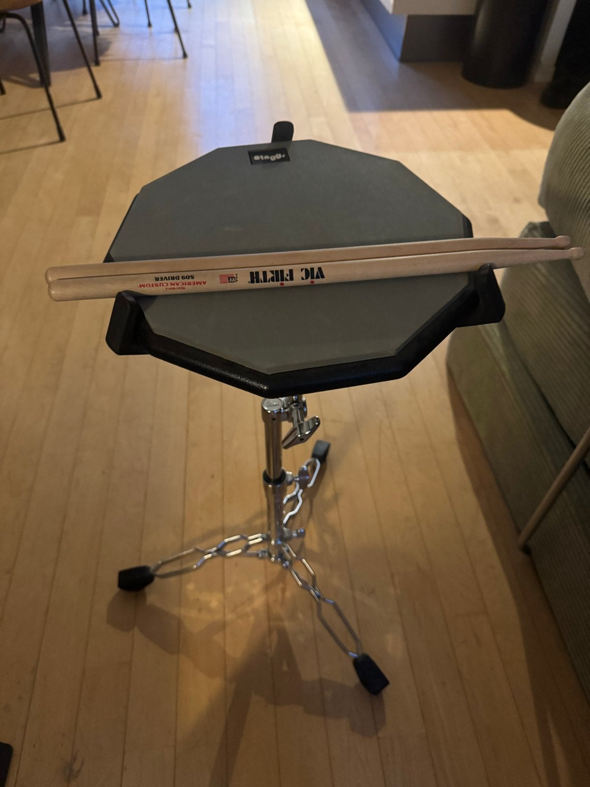 Oefen Snare Kit: Pearl Stand, Stagg Pad, Vic Firth Stokken, Ophalen of Verzenden, Zo goed als nieuw, Pearl