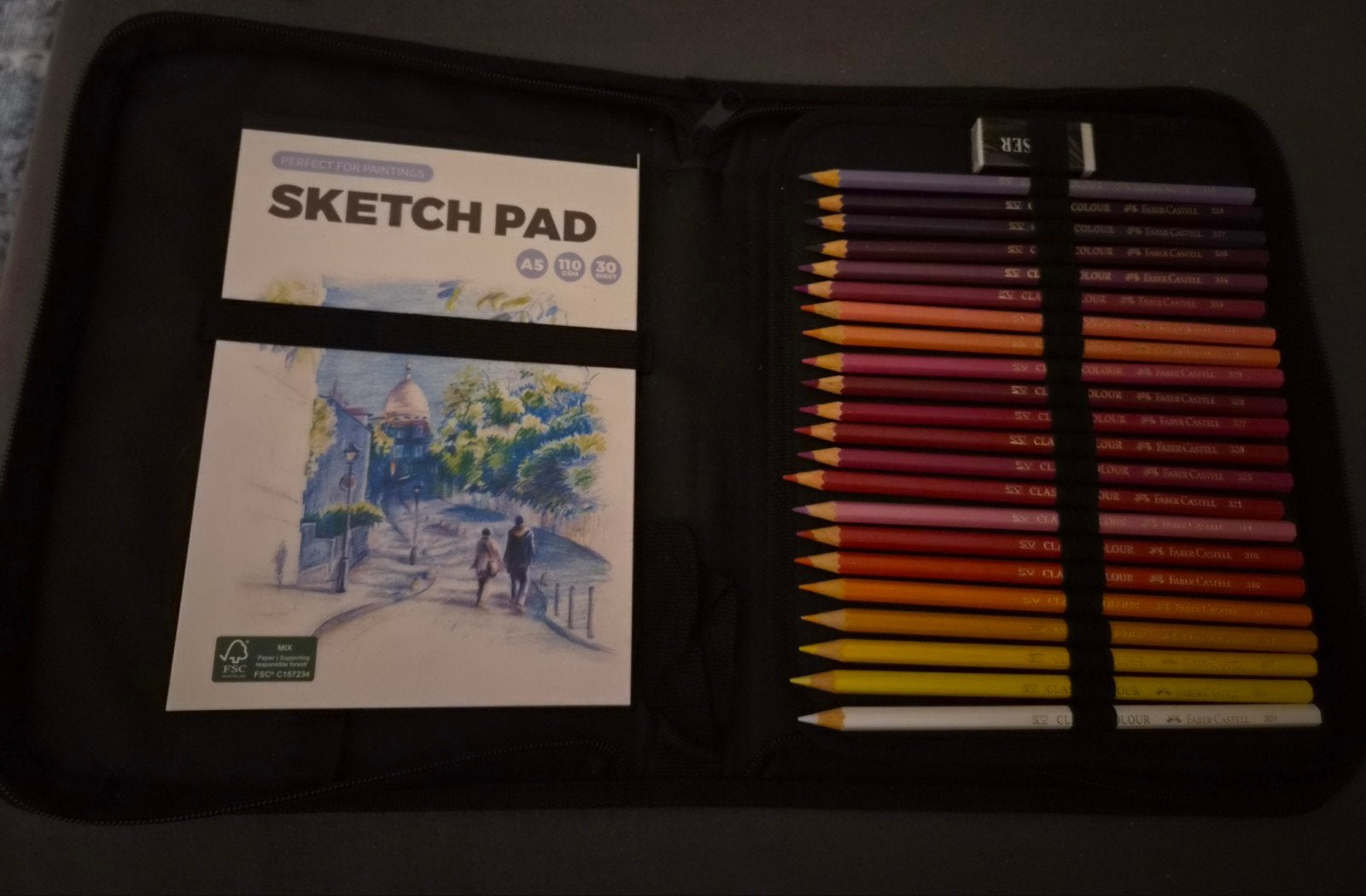 Etui met Faber-Castell en Bruynzeel kleurpotloden, Ophalen, Nieuw, Potlood of Stift