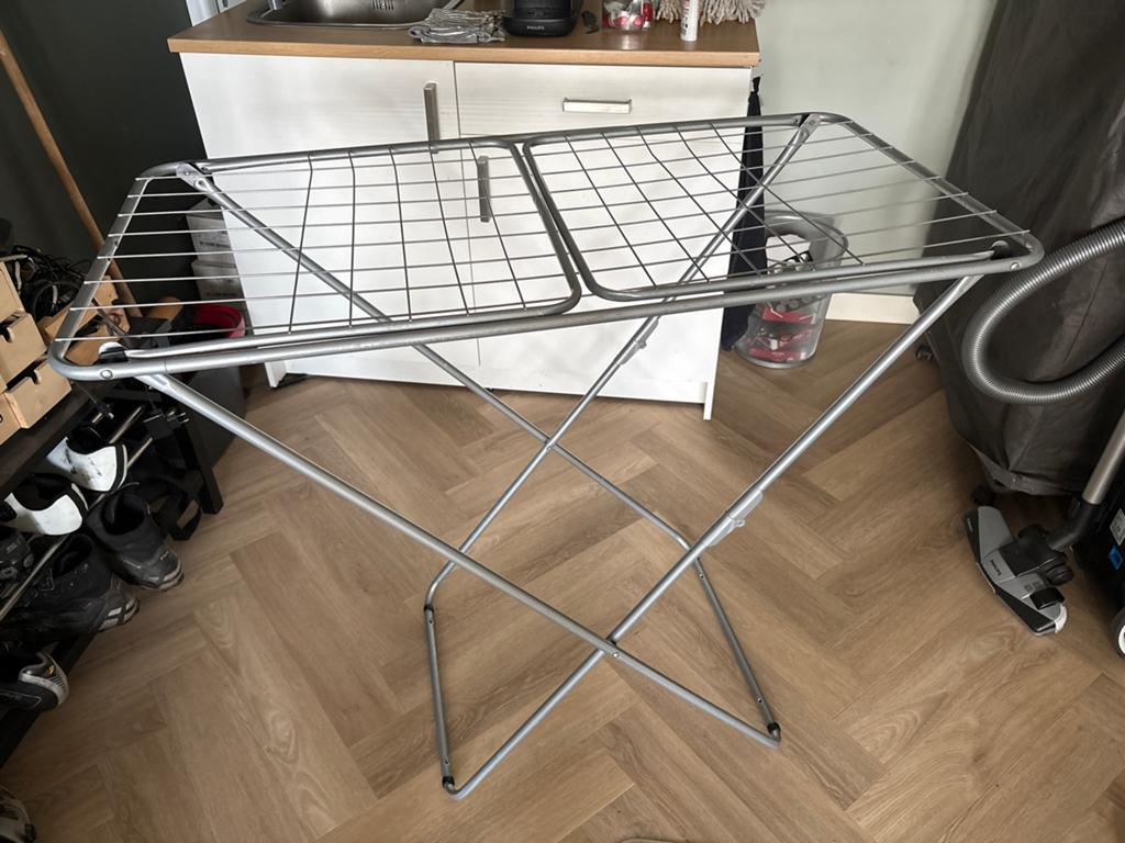 Stevig en inklapbaar wasrek - Ideaal voor elke woning, Tuin en Terras, Droogmolens en Wasrekken, Gebruikt, Wasrek, Ophalen of Verzenden