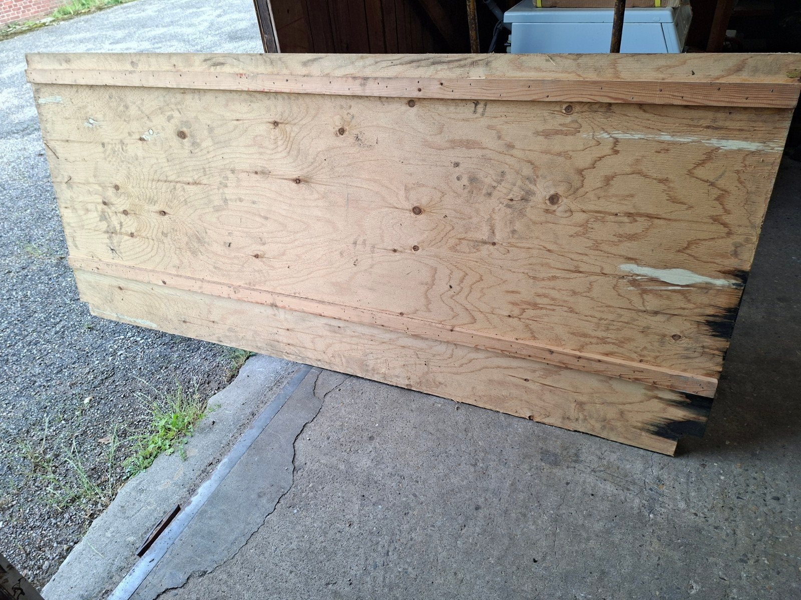 2 platen voor een palletstelling, Ophalen