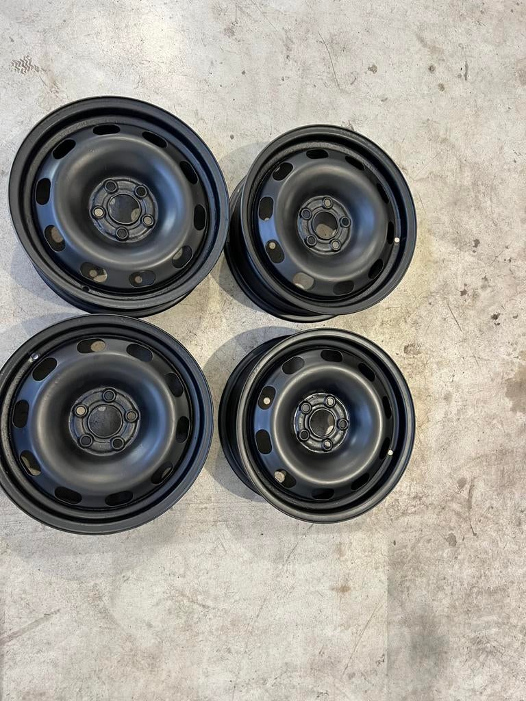 Volkswagen stalen velgen 5x100, Ophalen, Gebruikt