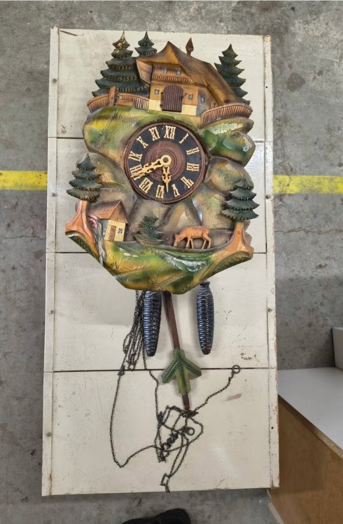 Vintage Zwarte Woud Koekoeksklok, Ophalen