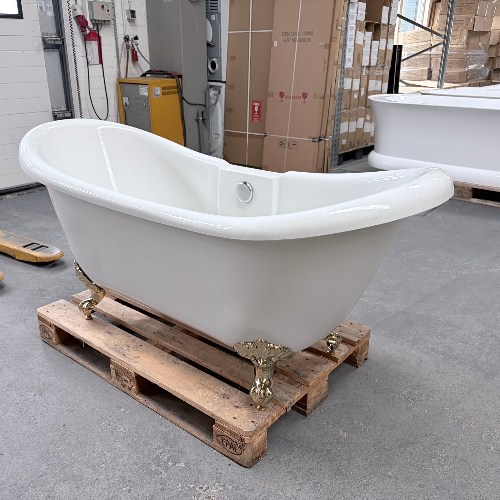 Bad op pootjes met poten goud Bad 170 x 75 x 75 nr517