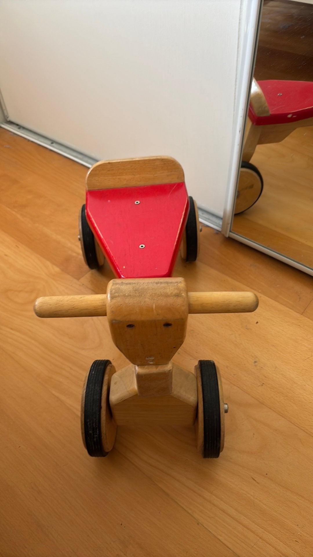 Houten loopfiets voor peuters, Ophalen, Gebruikt, Rij- of Hobbelspeelgoed