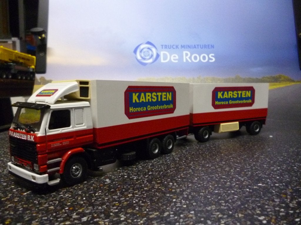 Tekno Scania 3 serie combi Karsten Horeca, Ophalen of Verzenden, Zo goed als nieuw, Bus of Vrachtwagen, Tekno