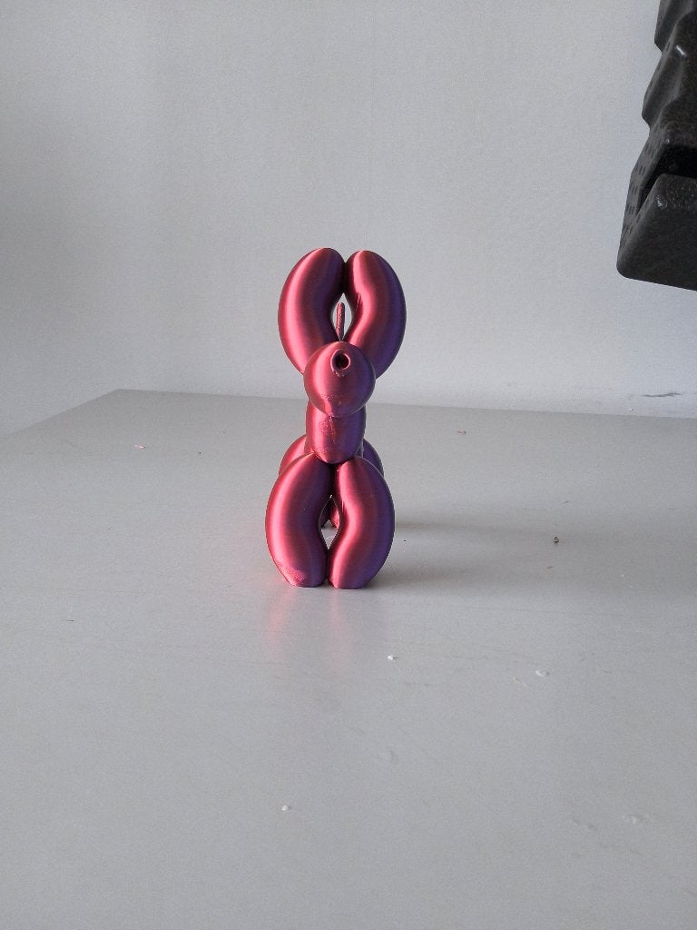 3D geprinte ballonhond rood roze, Ophalen of Verzenden, Nieuw