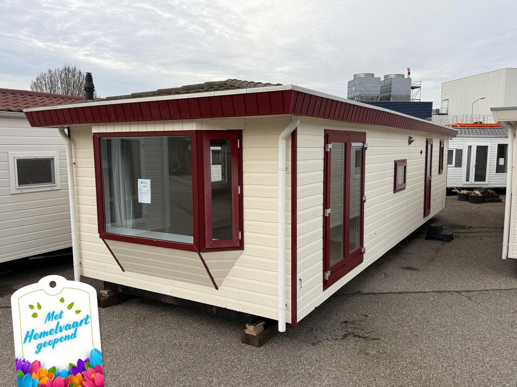 Continental Chalet 11.10 x 3.80 m CV 2 SLP, Caravans en Kamperen, Stacaravans, Niet ingevuld, Niet ingevuld, Niet ingevuld